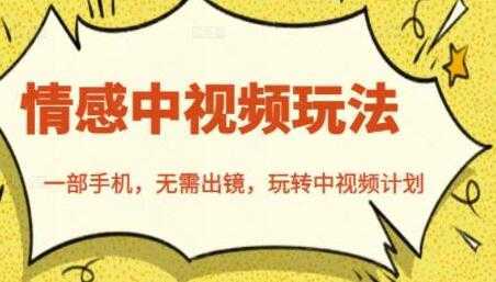 北北《情感中视频玩法》一部手机，无需出镜，玩转中视频计划-水母智库