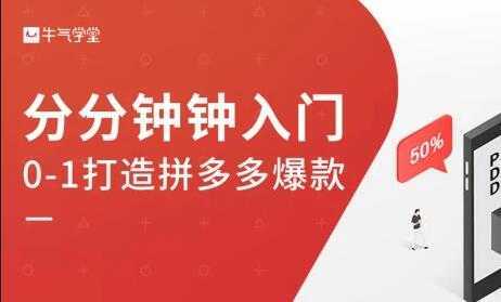 牛气学堂《拼多多实战运营指南》培训课程-水母智库