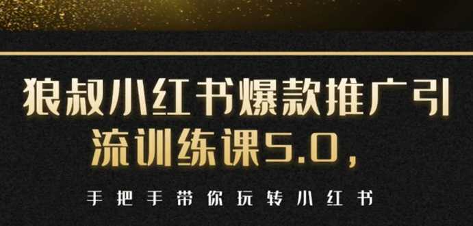 小红书爆款推广引流训练课5.0，手把手带你玩转小红书（17节实操视频+话术）-水母智库