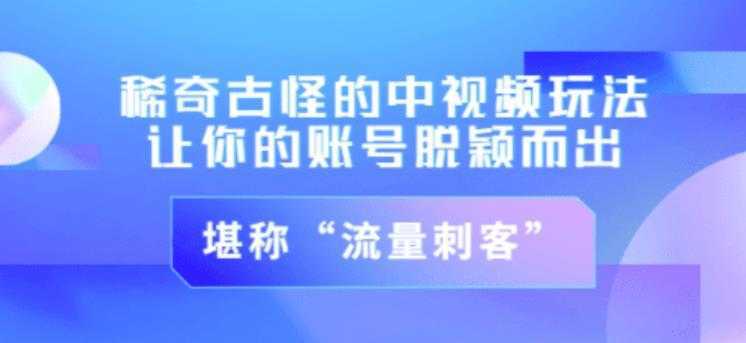 不讲李·稀奇古怪的冷门中视频冷门玩法，让你的账号脱颖而出，成为流量刺客！（图文+视频）-水母智库