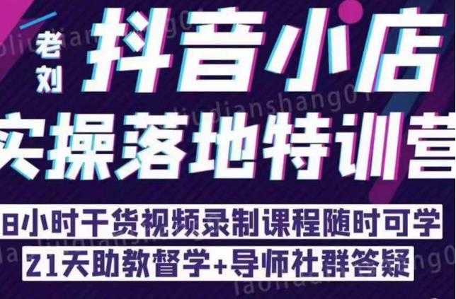 抖音小店实操落地特训营：抖音小店无货源精细化运营，抖店商品卡流量（22节）-水母智库