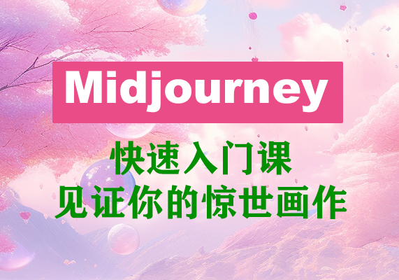 AI绘画快速入门课！见证你的惊世画作！midjourney,SDS（26节视频课）-水母智库