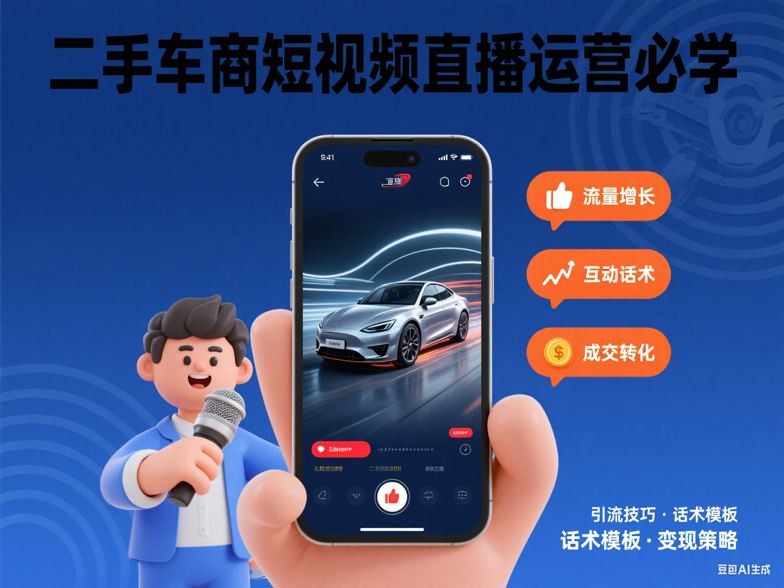 二手车商短视频直播运营必学-水母智库