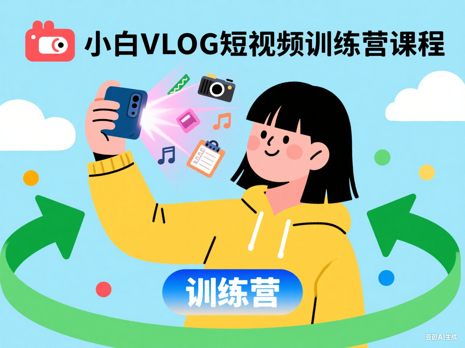 小白VLOG短视频训练营课程-水母智库