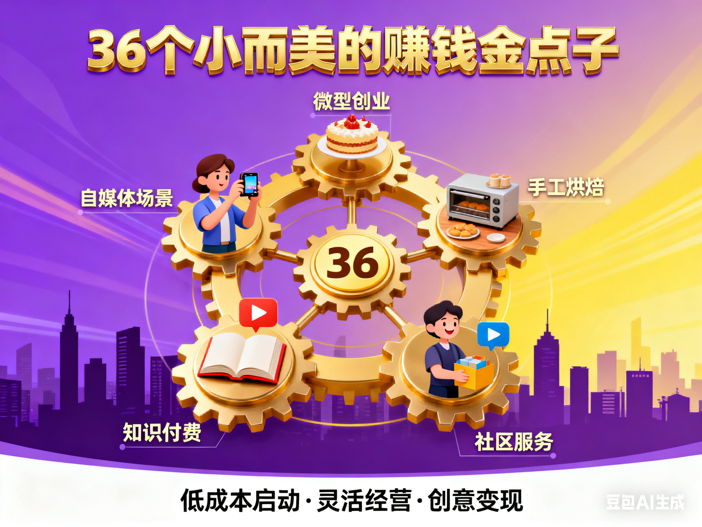 36个小 而美 的 赚钱 金点子-水母智库