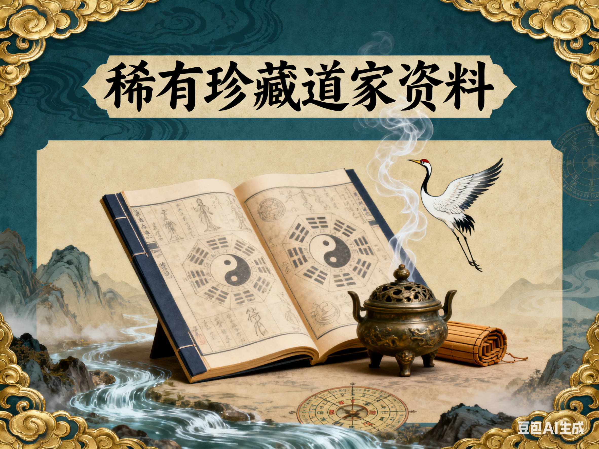 稀有珍藏道家资料合集522本5.61GB-水母智库