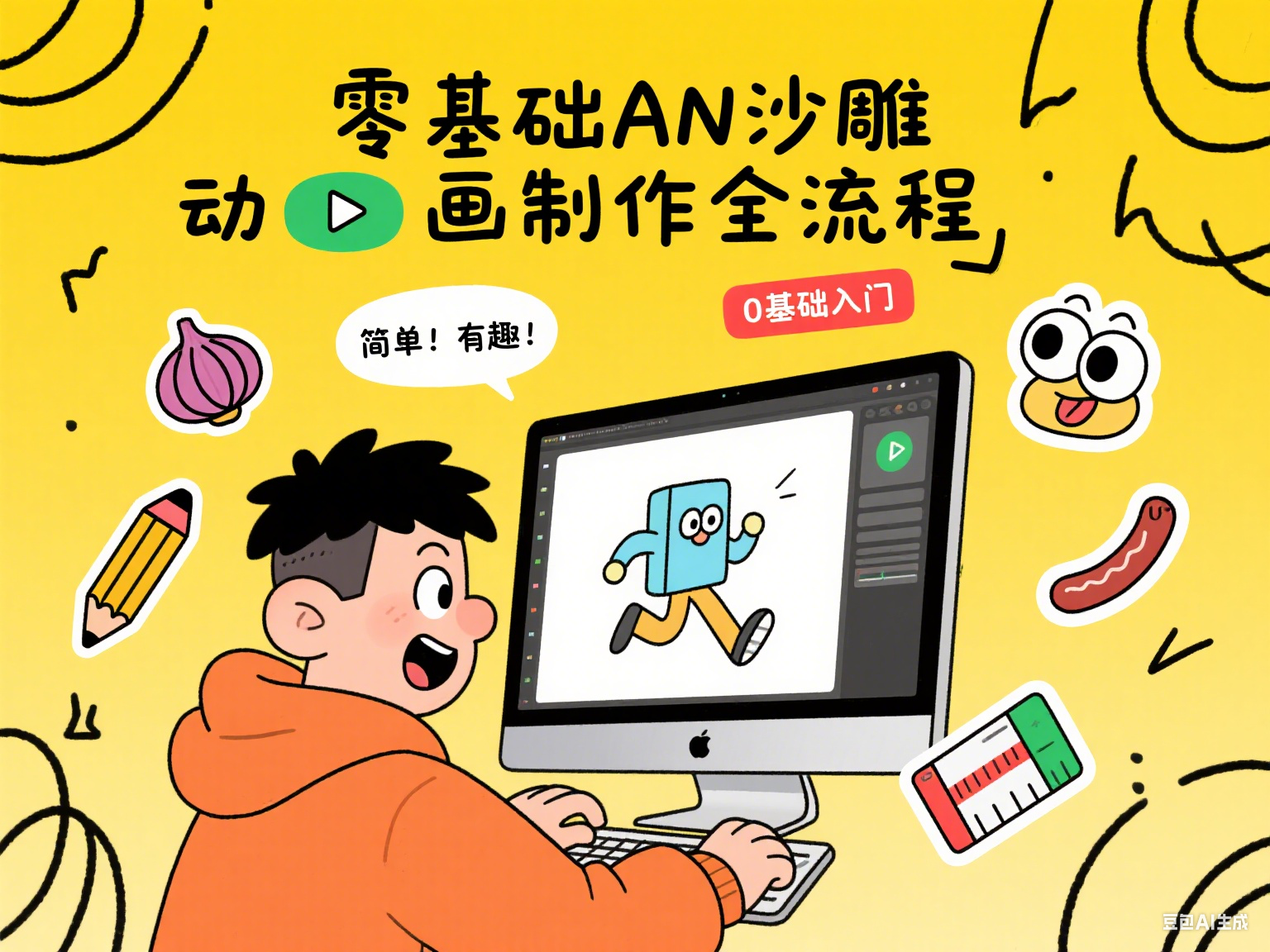 零基础AN沙雕动画制作全流程-水母智库
